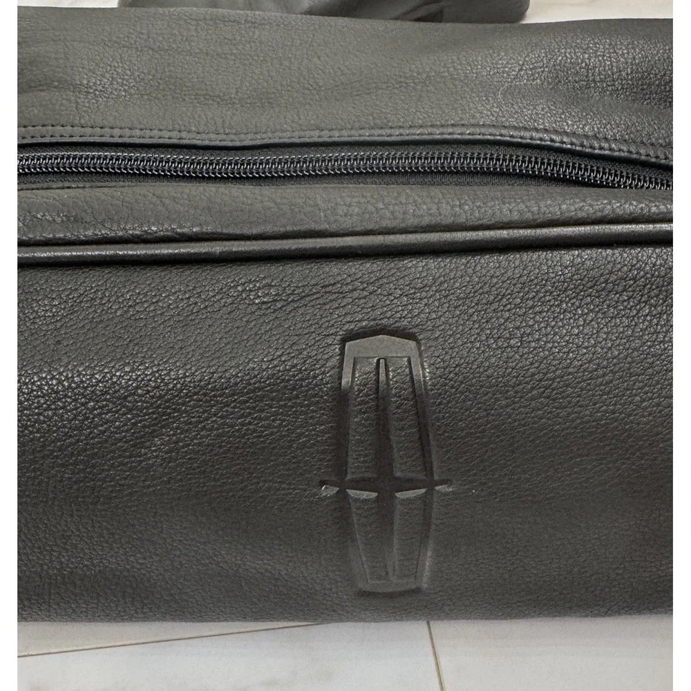 Leather Dual Compartment Shoe Bag Travel Sports Golf Lincoln Logo 14
